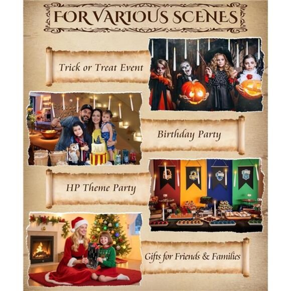 Halloween Floating Candles LED Magic Wand Battery Operated Party Indoor Decor - Picture 6 of 7